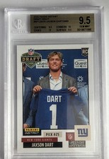 2025 Panini Instant Jackson Dart NFL DraftNight RC Rookie BGS 9.5 Gem MintGiants