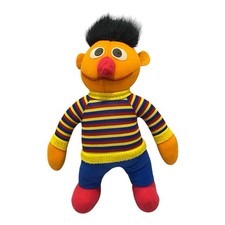 Sesame Street Ernie Plush Playskool Stuffed Toy Vintage 1985 Collectable 11