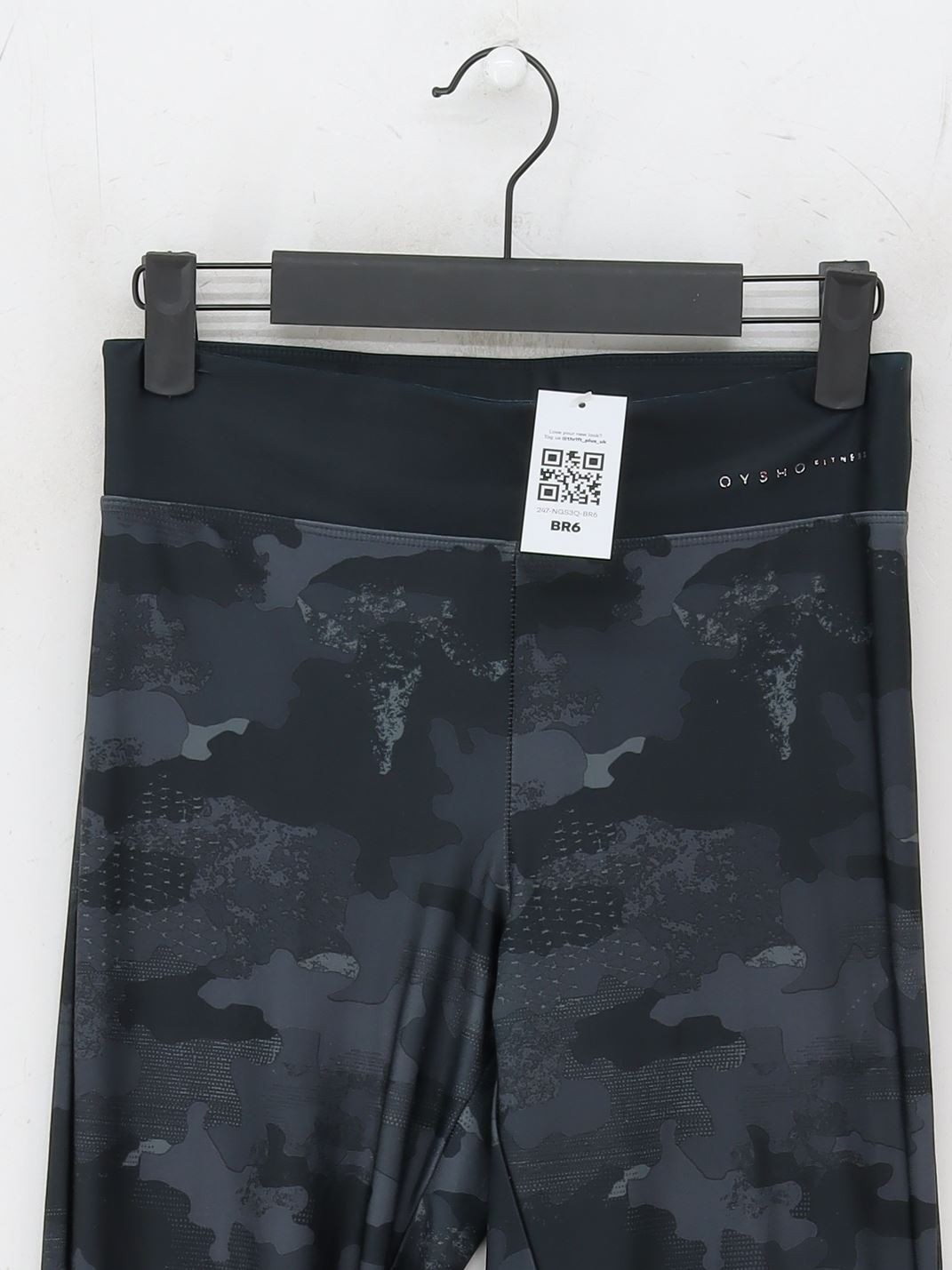 ALTRA Oysho Pantaloni Sportivi Donna S Nero Stampa Animalier 100% Altri Leggings