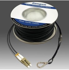 500ft 150 Meters OM3 Fiber LC to LC Outdoor Armored Fiber Optic Cable, 10GB...