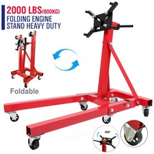 900KG Folding Engine Stand 2000LB Heavy Duty Workshop Industrial Car Crane Hoist