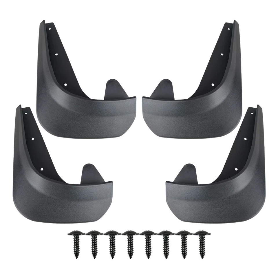 4 piezas guardabarros guardabarros delantero trasero para coche universal Foto 3 de 4