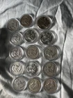 ben franklin half dollar lot of 15