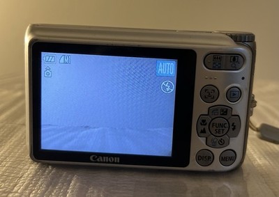 Canon PowerShot A3100 IS 12.1MP Digital Camera - Silver - NO CHARGER