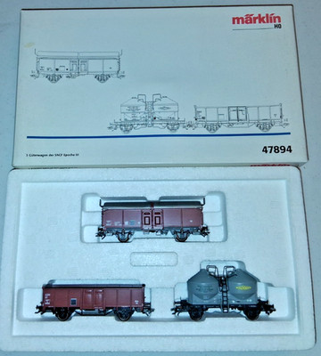 Märklin H0 47894 Model train freight wagon set - 3-piece goods wagons set SNCF