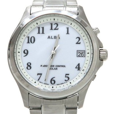 Alba Solar Radio Wave Control Watch A Rang Used From Japan