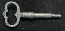 Antique Iron Treadle Sewing Machine Drawer Key 3 sided End Fits Most Drawers
