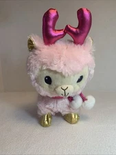 Cuddle Barn Pink Walking fa la la Llama 10” Animated Sings Jingle Bells Plush