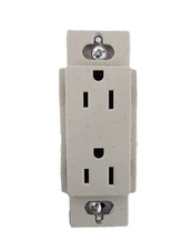Lutron SCR-15-ST Satin Colors 15A Duplex Electrical Socket Receptacle Stone