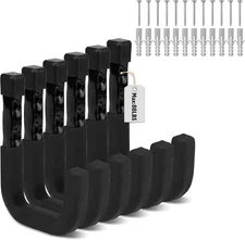SEDY 6-Piece Heavy Duty Garage Storage Hooks, Wall Mount J Utility Hooks Holds 8