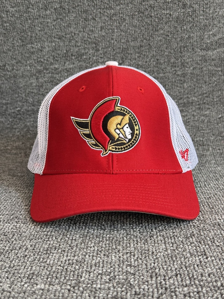 '47 Brand Ottawa Senators Trucker Snapback Red White Adjustable NHL Hat