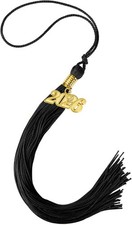 1Pcs 2026 Graduation Tassel for Cap, Class of 2026 Grad Ceremony | Black