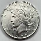 1928-S $1 Peace Dollar 90% Silver San Francisco US Coin