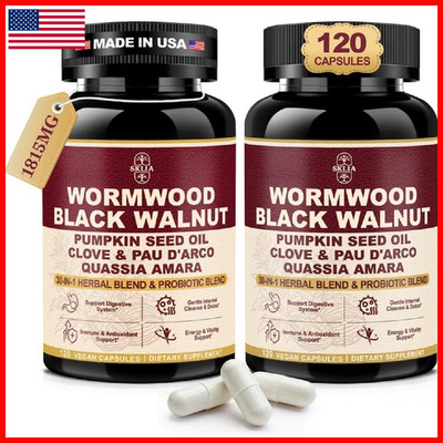 Sklia 30-In-1 Liposomal Wormwood Black Walnut Clove For Humans Gut Support