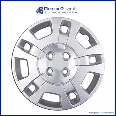 Set 4 Copricerchi Coppe Ruota 15″ Per Fiat Idea 04 – Serie 4 Borchie, Produzione Italiana