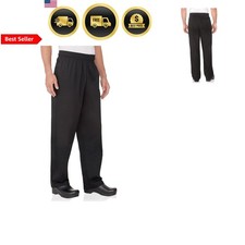 Men's Baggy Chef Pants Kitchen Workwear Breathable Durable Multi-Pocket