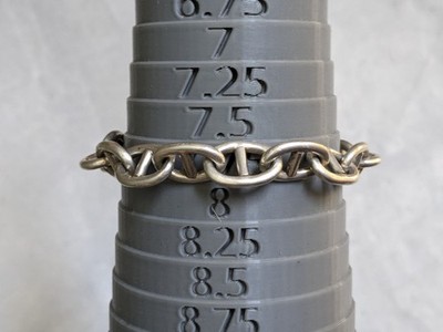 Taxco Sterling Silver Mariner Anchor Bracelet 7.75