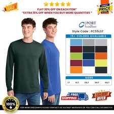 Port  Company PC55LST Men's Tall Comfort Long Sleeve Core Blend Tee Top T-Shirt