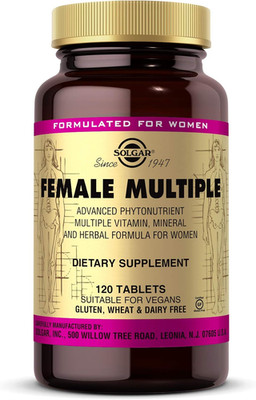 Female Multiple, 120 Tablets - Multivitamin, Mineral & Herbal Formula for Women