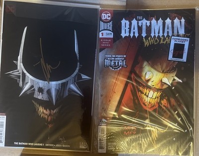 DC Comics, Batman Who Laughs #1 Hand signed Gold Pen, Jock, New, Bagged& Boarded