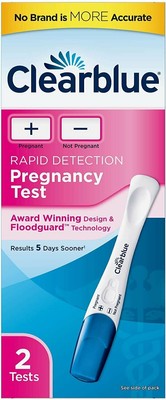 Clearblue Digital Pregnancy Test Rapid Detection 99% Accurate Result Blue 2ct