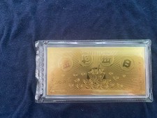 1g .999 Gold 24c General Purpose Lucky Gift Card,gold bar. 4712.18 per troy oz