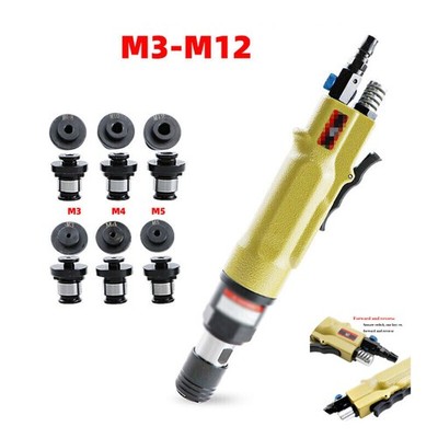 Pneumatic Tapping Machine Air Drill Tapper Tool + 6pc Chucks 400RPM M3-M12