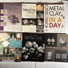 Lot of 6 Metal Clay Jewelry Making Instruction Books incl. Metal Clay Magic