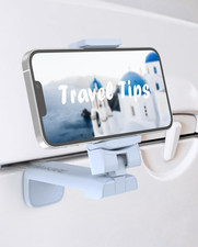 Miikare Travel Essentials Airplane Phone Holder, Universal Handsfree Phone Mount