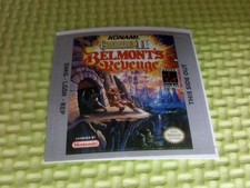 CASTLEVANIA BELMONTS REVENGE GameBoy GB replacement label