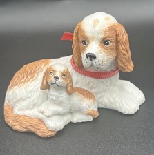 Vintage Home Interiors & Gifts Cocker Spaniels Figurine #1424