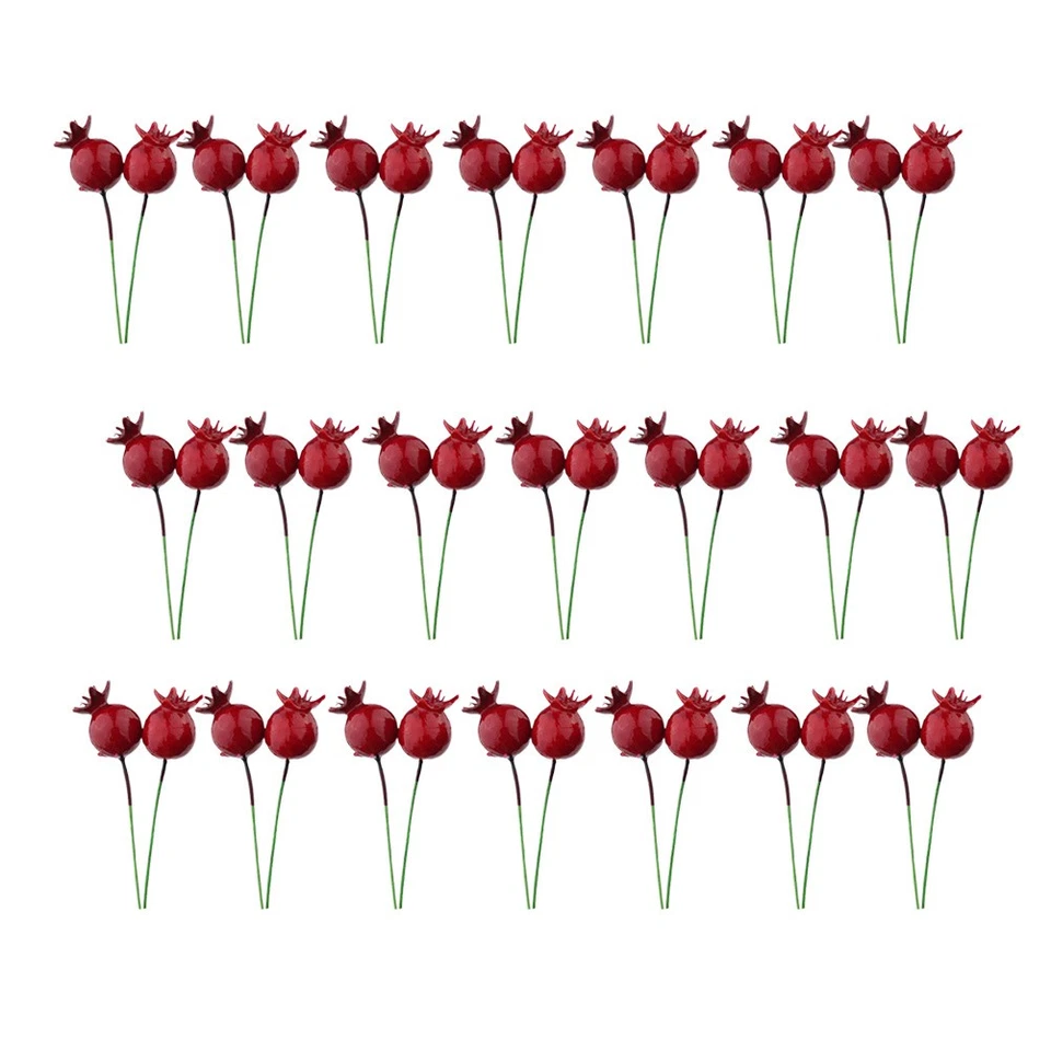  50 Pcs Granatapfel Deko Naturgetreue Fruchtdekoration Gartendekoration - Bild 2 von 4