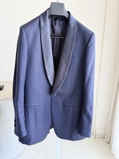 SuitSupply Havana Navy Shawl Collar Tuxedo 42L 34x31 Wedding Bow Tie