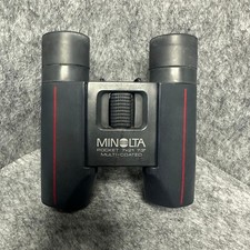 MINOLTA POCKET 7X21 7.3 DEGREE BINOCULARS w NECK STRAP JAPAN MADE 7 X 21 SMALL
