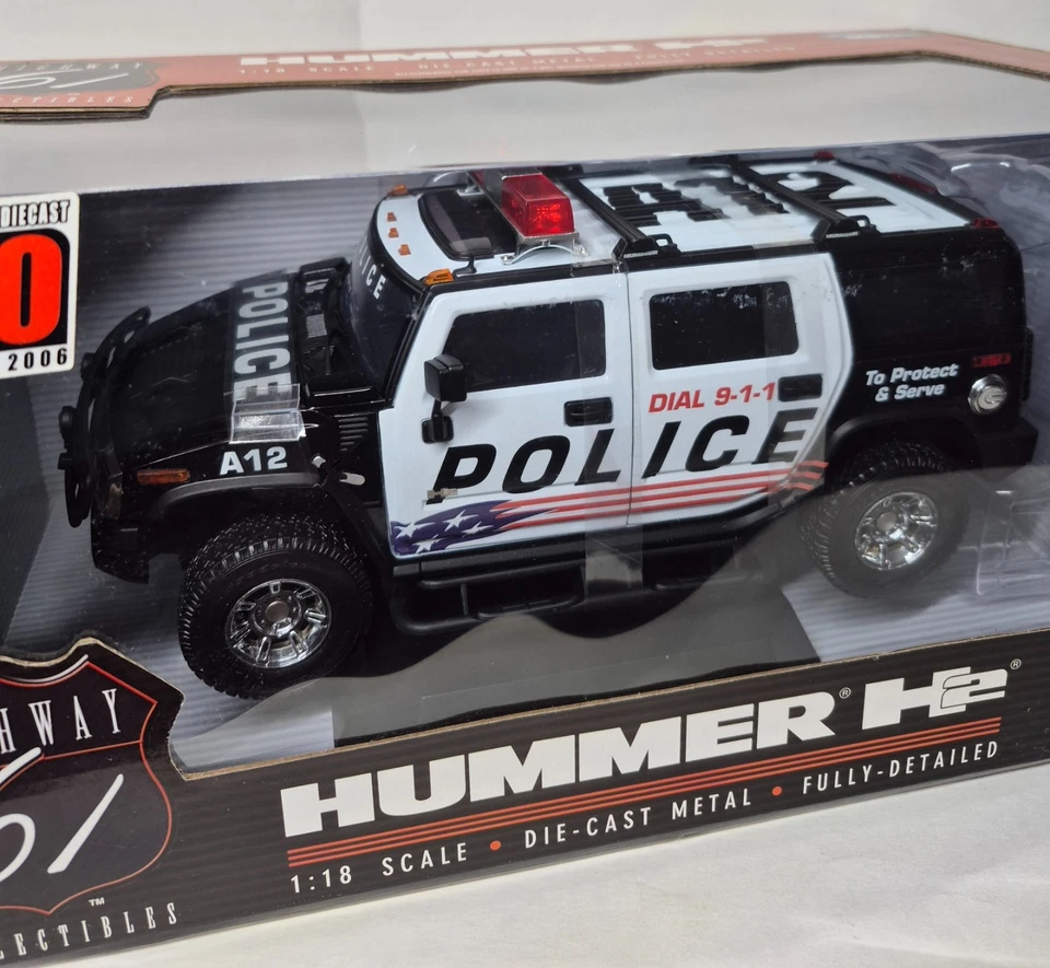 Hummer H2 Highway 61 Diecast 1:18 Police Car - Image 2 of 4