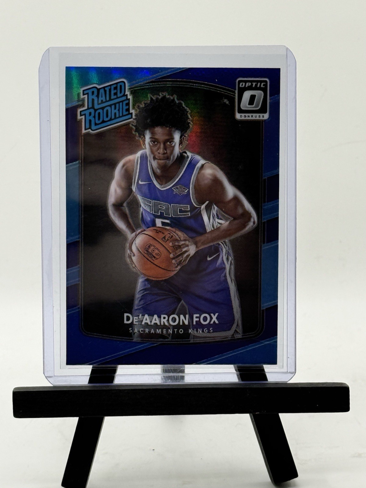 2017-18 Panini Donruss Optic - Rated Rookie De'Aaron Fox #196 Purple Prizm (RC)