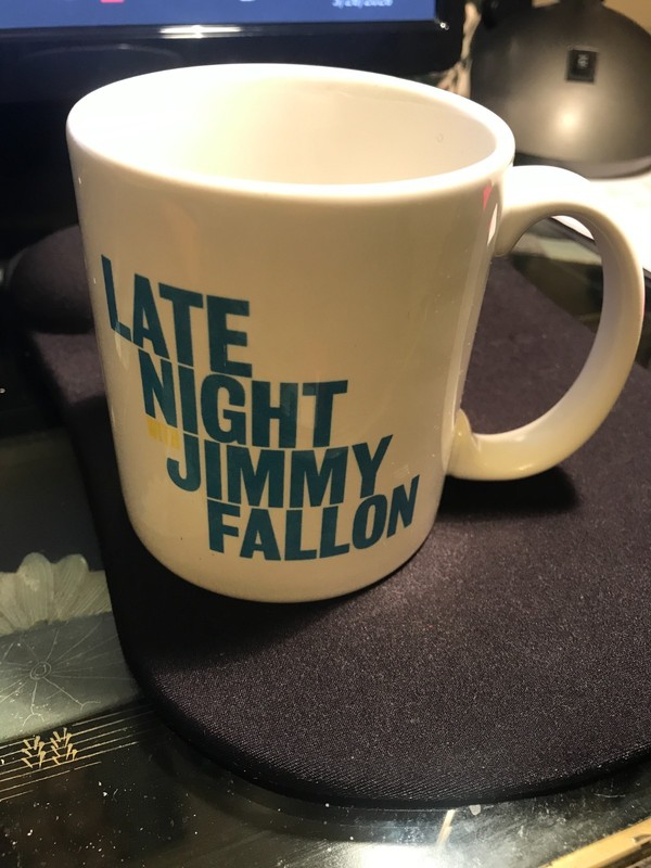 Mug. Late Night Jimmy Fallon. NBC 2010. New