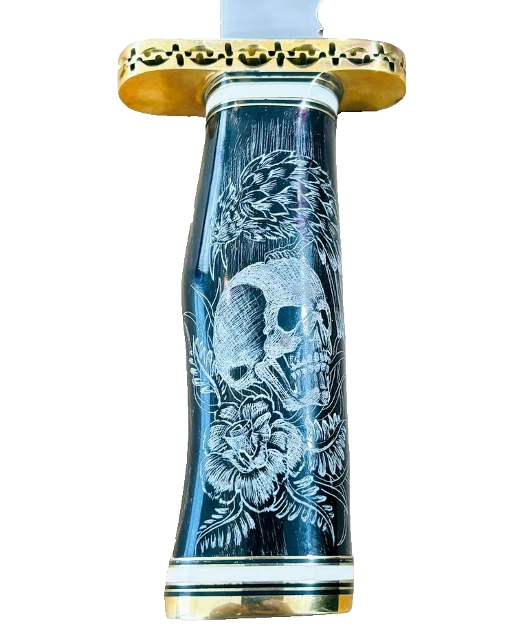 Cubiertos de impacto cuchillo táctico hecho a medida RARO cuchillos de machete de combate hechos a mano Foto 2 de 4