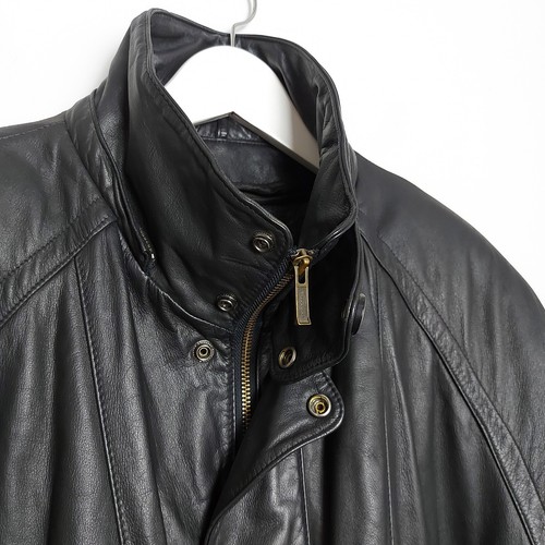 Vintage Wilsons Supple Leather Jacket Mens XL Black 3M Thinsulate Lining - Picture 10 of 15