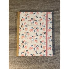 Floral Hardcover Journal Watercolor Pink Blue Flower Notebook Elastic Closure