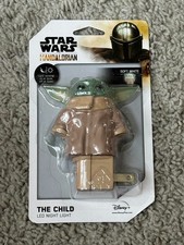 NEW STAR WARS THE MANDALORIAN LED NIGHT LIGHT THE CHILD Light Sensing Free Ship