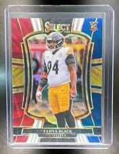 YAHYA BLACK TRI-COLOR PRIZM RC /299 - 2025 Select Premier Level #153 Steelers