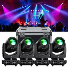 230W 7R Beam LED Moving Head Light 24 Prism Gobo Strobe Stage Lighting with Case