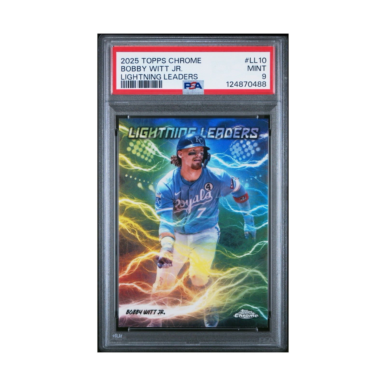 2025 Topps Chrome - Lightning Leaders Bobby Witt Jr. #LL-10