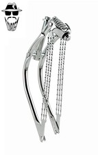 ORIGINAL LOWRIDER 20" Bent 1" Chrome Suspension Fork w/Triple Flat Twisted Bars.