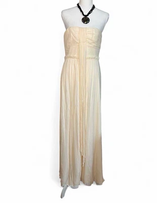 faux leather dress for women IT Girl S this is your chance Color:Natural Leather collection:new-arrival-dresses-jumpsuits Dixie Split Neck Linen