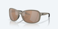 Costa Del Mar Sunglasses Seadrift Matte Sand /Copper Mirror 580G POLARIZED Glass