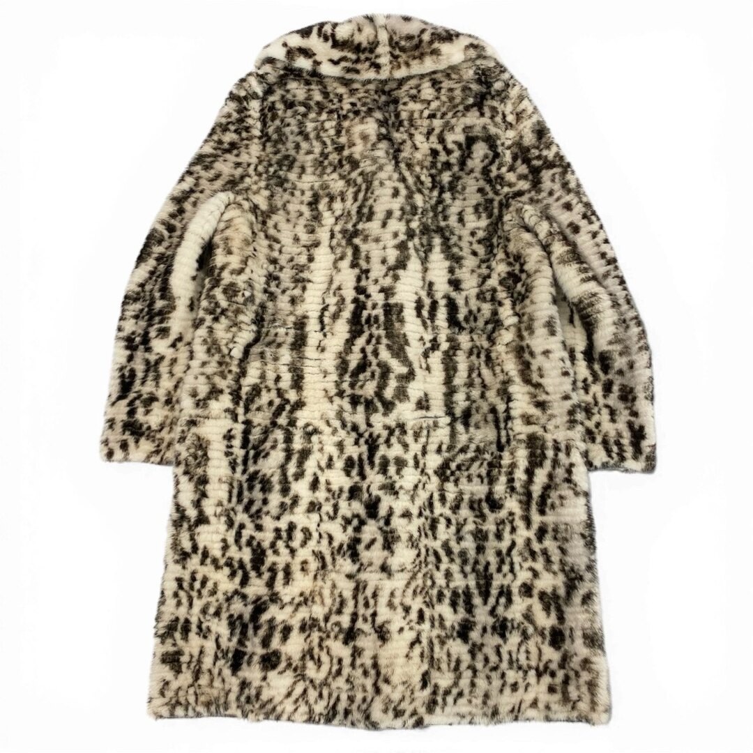 70B9 FENDI Leopard Print Dyed Mink Cashmere 100% Reversible Coat Fur Used AYAN-0 thumbnail 4