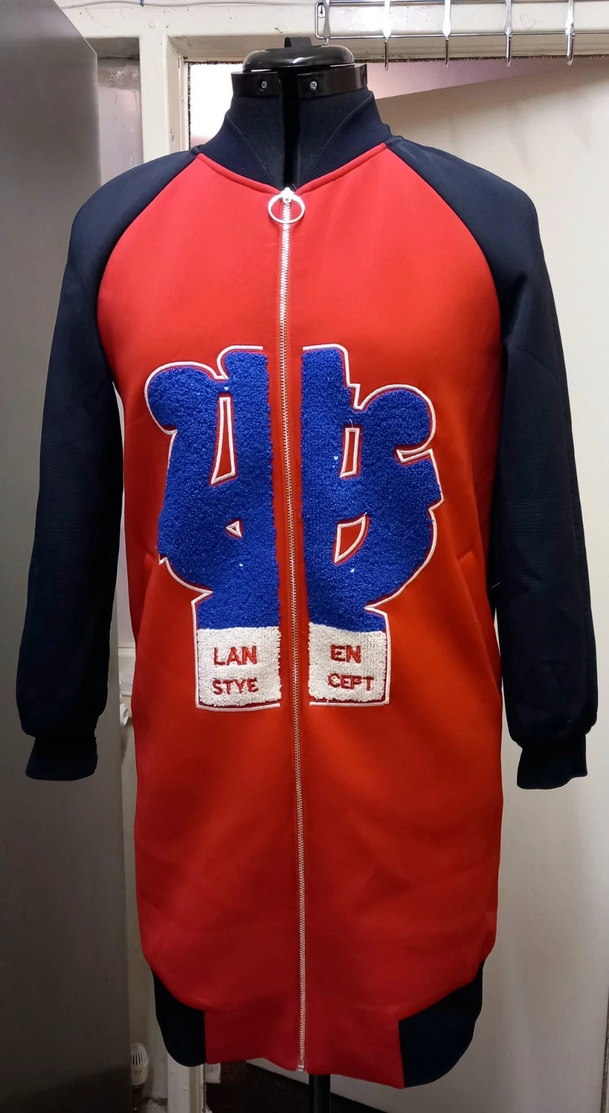 Men's Somsom Red&black Jacket. Used Condition. Size S. Lovely Front Design..