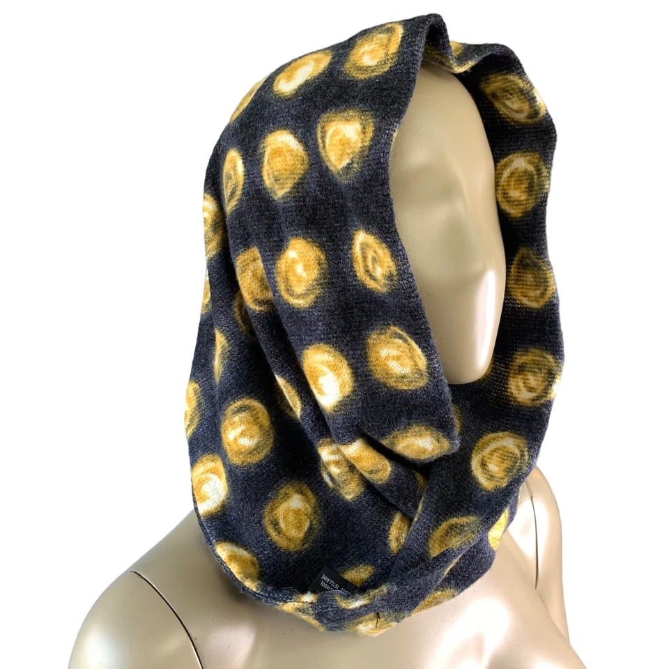 Bufanda tejida Anthropologie Madison 88 mezcla de lana capucha cabeza rebotada talla única dorada  Foto 2 de 4